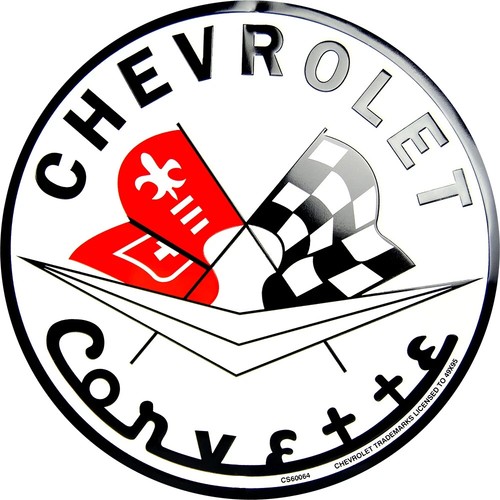 Targa latta corvette 5 - in,