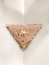 TEOREMA Applique angolare di La Murrina rosa pennellato 1 luce R7S