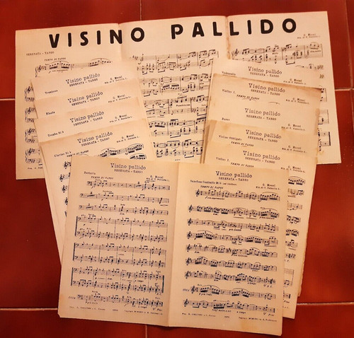 Spartito visino pallido g - visino, di