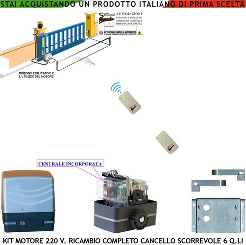 Motore cancello scorrevole - motore,