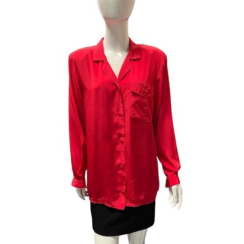 Vintage rosso camicia - vintage, 80's
