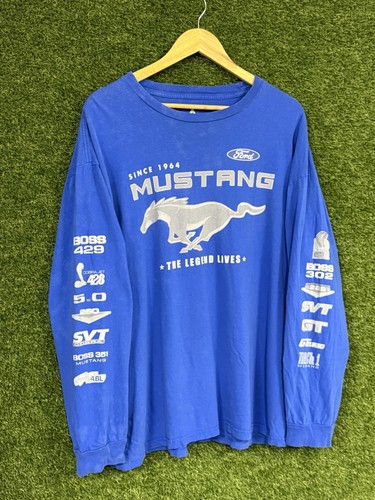 Ford mustang blue - blue, logo