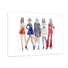 Quadro su Vetro 100x70cm Moda