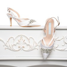 Tacchi da sposa slingback in