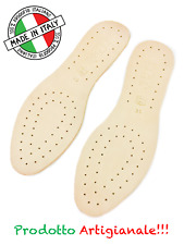 Solette per scarpe uomo donna in cuoio vera pelle traspirante n. dal 35 al 46