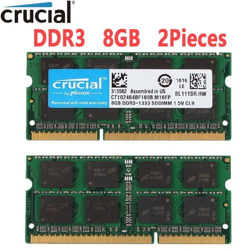 Crucial 8 gb 2rx8 - crucial, 2x