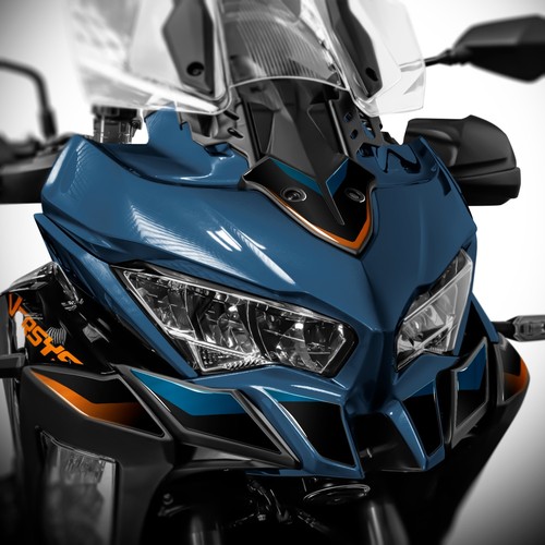 Adesivo frontale per kawasaki - frontale,