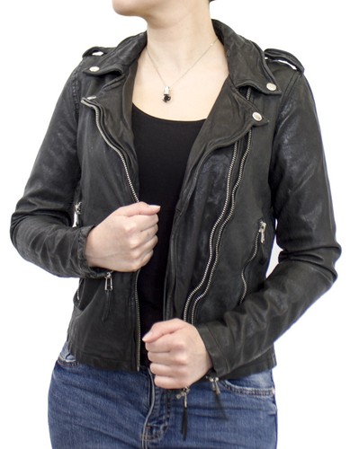 Giacca pelle donna biker - giacca, da