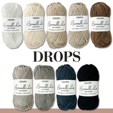 Drops 3 X 50 G Bomull-Lin Cotone Lino Maglia Uncinetto Lana Filati 9 Colori