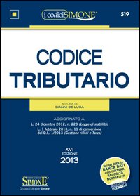Codice tributario 2013 xvi - tributario,