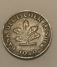 Germany 10 Pfennig 1949 F Coin