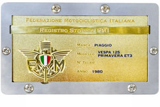 SUPPORTO "A SCOMPARSA" TARGA