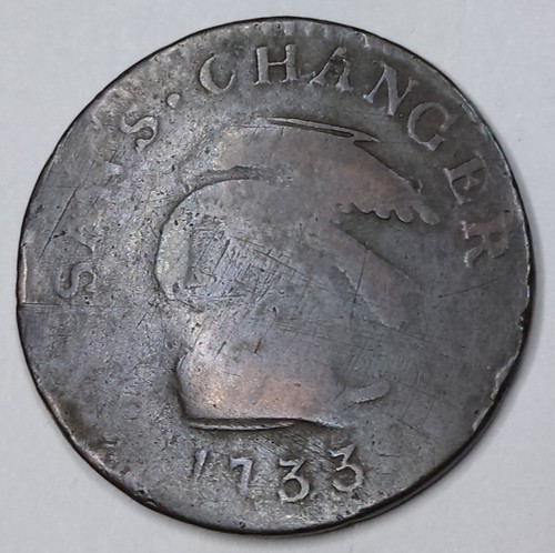 Rare monnaie penny 1733 - 1,