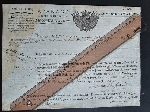 Document 1788 apanage - -, de