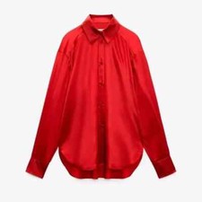 CAMICIA ZARA 100% PURA SETA -