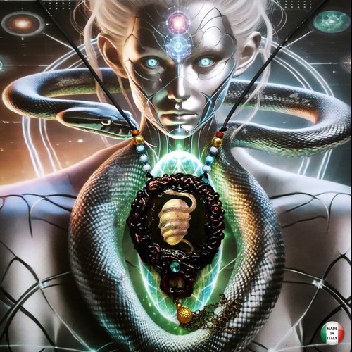 Uovo cosmico gioiello pendente - cosmico,