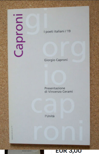 Giorgio caproni vincenzo - giorgio,