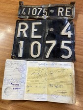 Targa Libretto Vintage Fiat 500 Anno 1954 No Vespa Lambretta