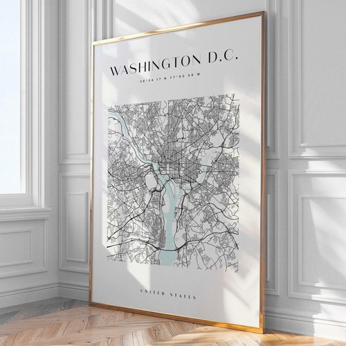 Stampa mappa washington - mappa,