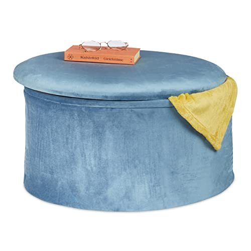 Relaxdays pouf contenitore - pouf,