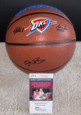 JALEN WILLIAMS FIRMATO OKC OKLAHOMA CITY THUNDER NBA WILSON LOGO BASKET JSA