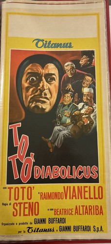 Locandina cinema toto - locandina, toto'