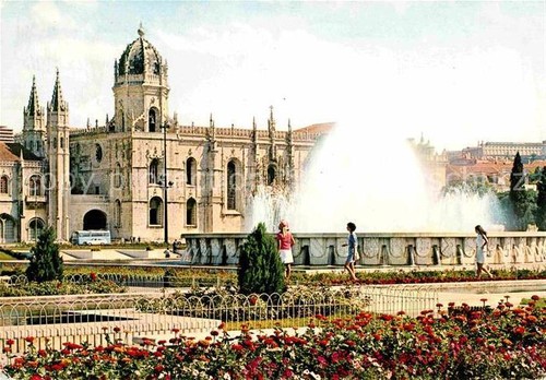 Lisbona fonte luminosa - lisbona, e