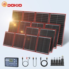 Dokio 150W 200W 300W Pannello Solare Portatile per Festival,Viaggi e Uso Esterno