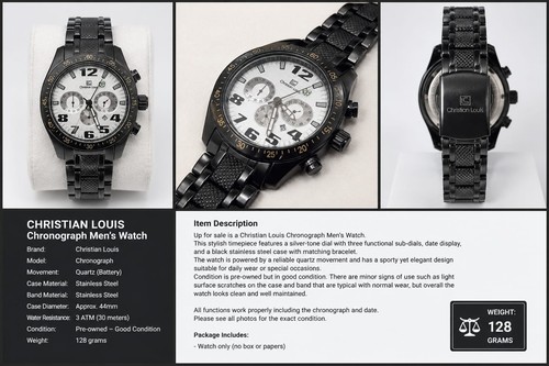 Orologio uomo vintage acciaio - uomo,