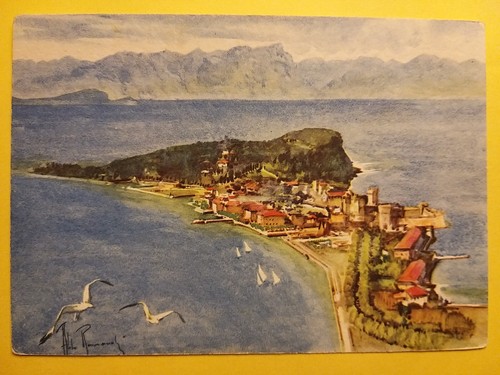 Sirmione veduta - sirmione, (brescia).