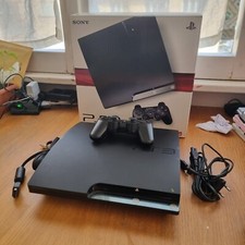 Console Sony Playstation 3 Slim 120GB Nera con Scatola, Controller e Cavi