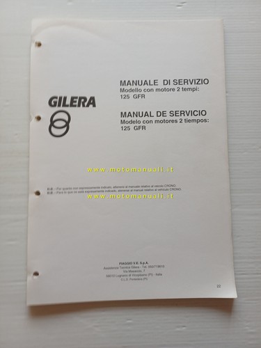 Gilera gfr 125 - gilera, supplemento