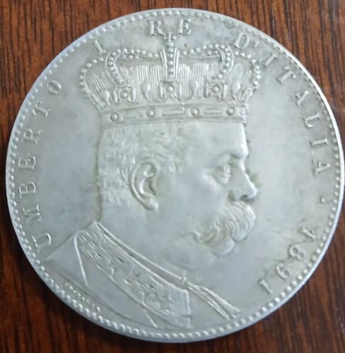 1891 eritrea tallero moneta - -,
