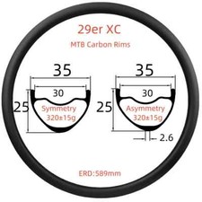 Cerchio MTB carbonio 29er XC