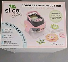 Taglierina design senza fili Making Memories Slice Elite rosa + software nuova con scatola
