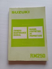 Suzuki RM 250 1988-89 Cross manuale uso manutenzione originale