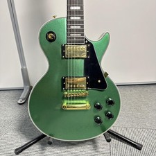 LP Green Semi Hollow Chitarra Elettrica 2H Pickups Golden Hardware Tastiera Nera