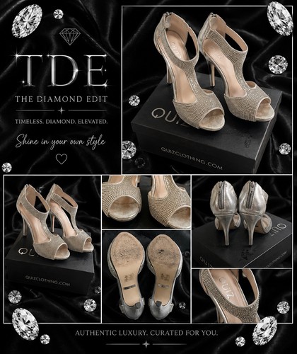 Scarpe quiz argento - argento, diamante