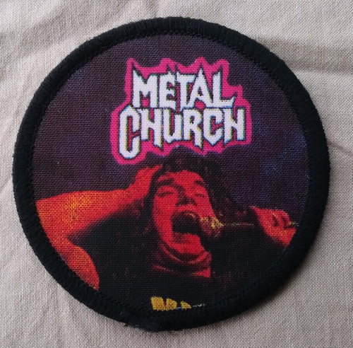 Metal church patch - church,