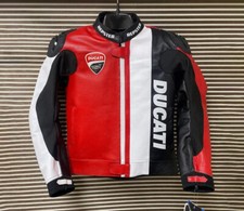 DUCATI CORSE Giacca Moto Racing Moto Racing Pelle Giacca Motociclista