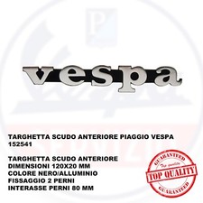 TARGHETTA VESPA PIAGGIO SCUDO ANTERIORE 152541  - 20x120mm