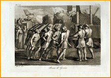 Stampe antiche religiose originali Raffaello Gerico incisione sacra bibbia