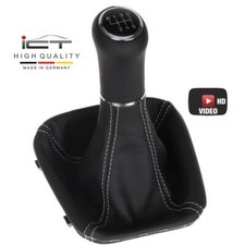 Pomello cambio per Mercedes W203 Facelift S203 CL203 cuffia cucitura argento B64