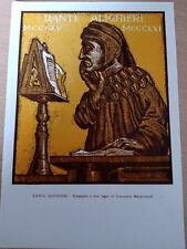 Dante 1921 xilografia Giannetto Malmerendi Faenza Cesena 