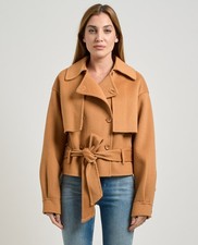 Cappotto doppiopetto Silvian Heach donna con cintura
