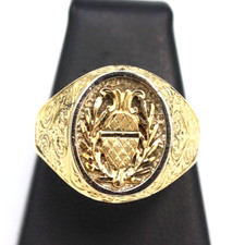 Anello sigillo da uomo in oro