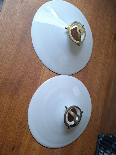 Pair vintage french opaline - pair,