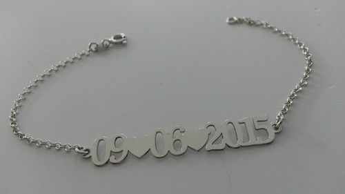 Bracciale argento 925 rodiato - argento,