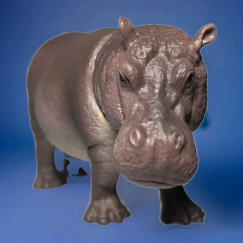 Figura ippopotamo solido 3x6"