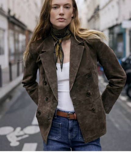 Blazer donna zara - blazer, pelle